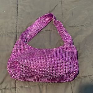 Pink/purple sequence purse